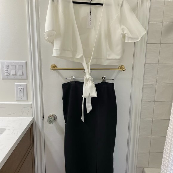 BNWT Park and Fifth Pencil Skirt and Wrap Shirt (Size 8 and L, respectively) - Picture 2 of 2